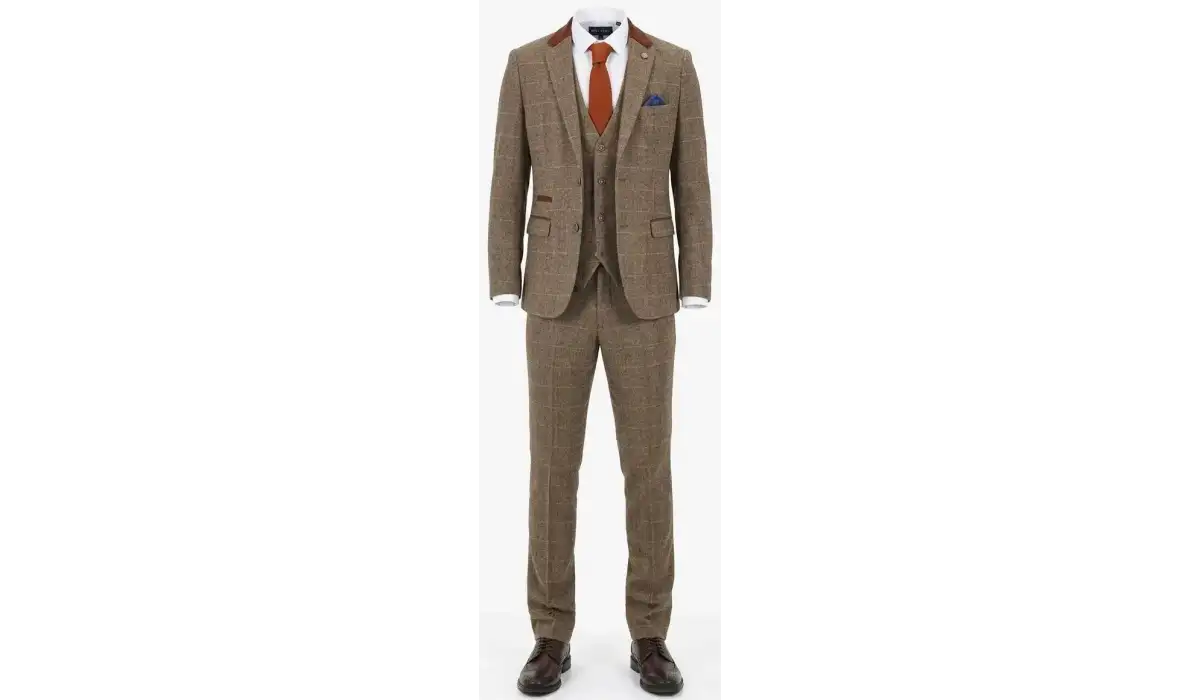 Choosing Your Tan Wedding Suit: Marc Darcy Ted vs DX7